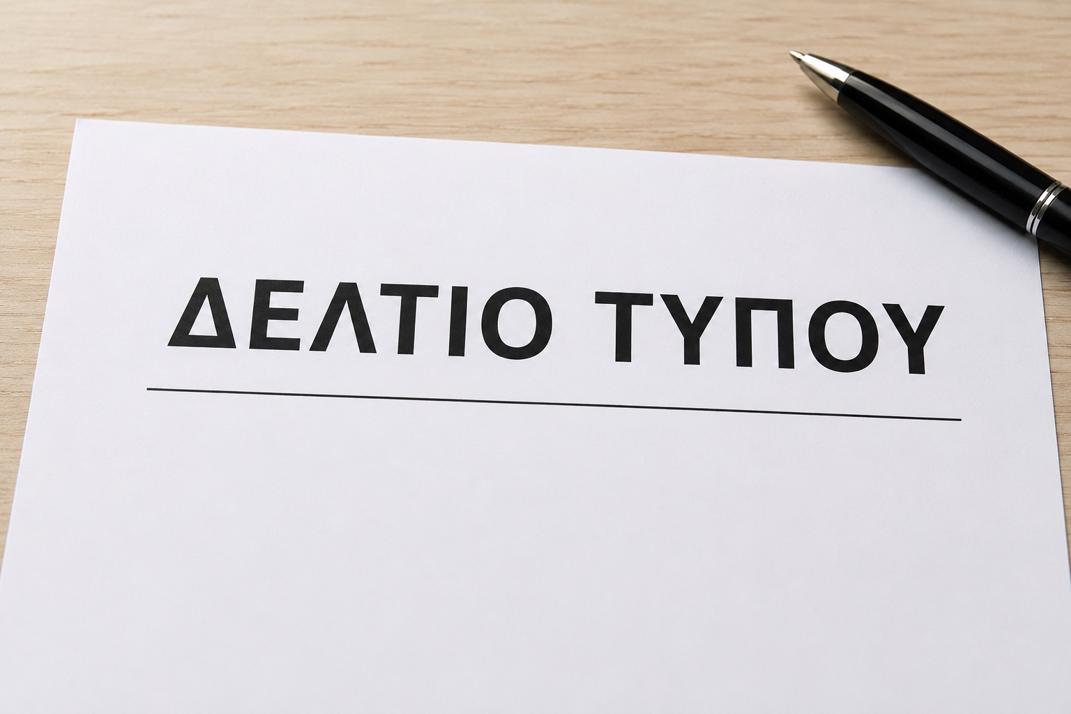 ΔEΛΤΙΟ ΤΥΠΟΥ 15 - 06 - 2026
